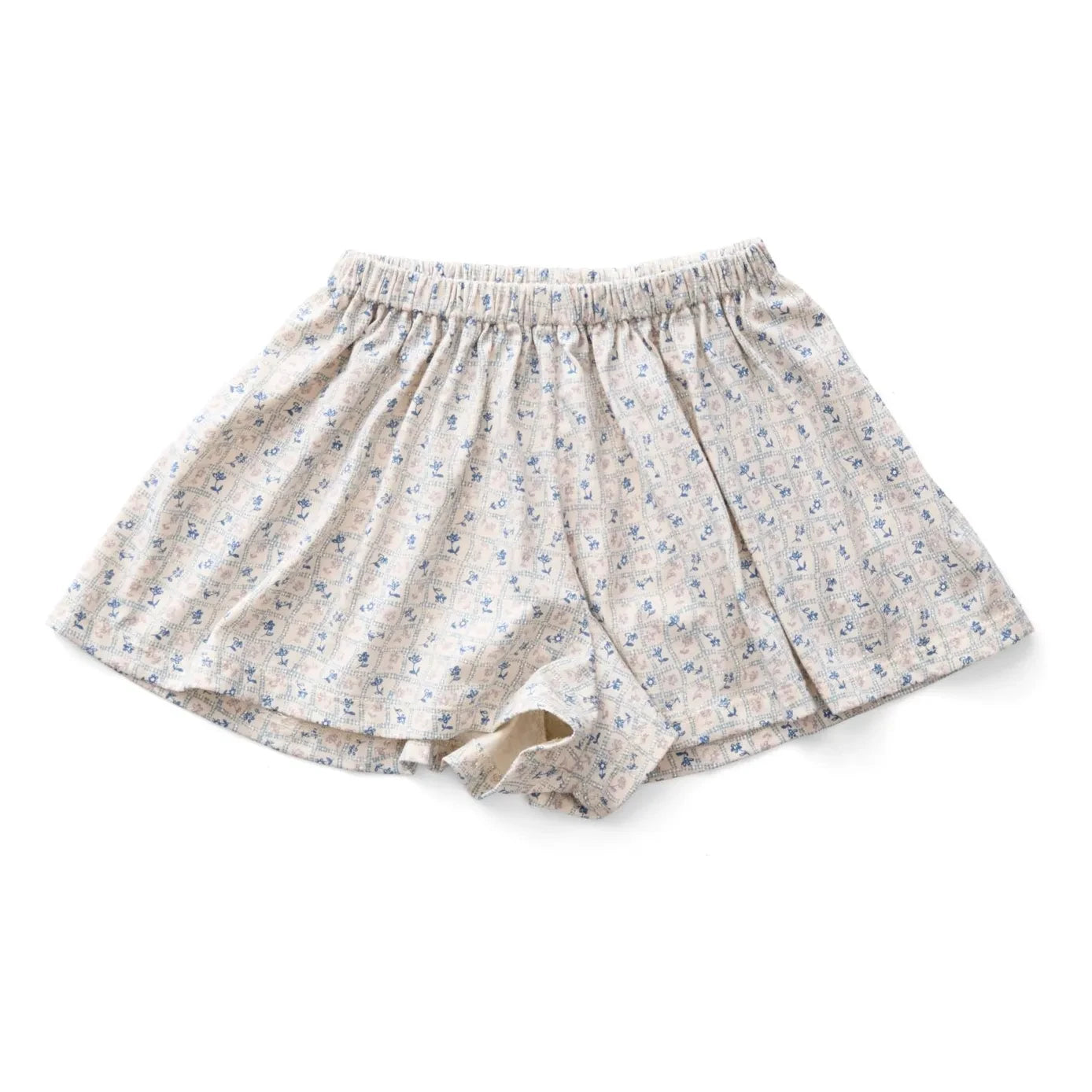Soor Ploom - Floral Pattern Short Shorts | White