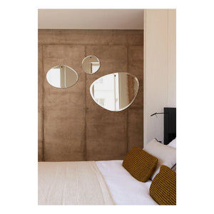M Nuance - Extra Thin Pahl Mirror - Random Horizontal Oval Shape 55x40 cm