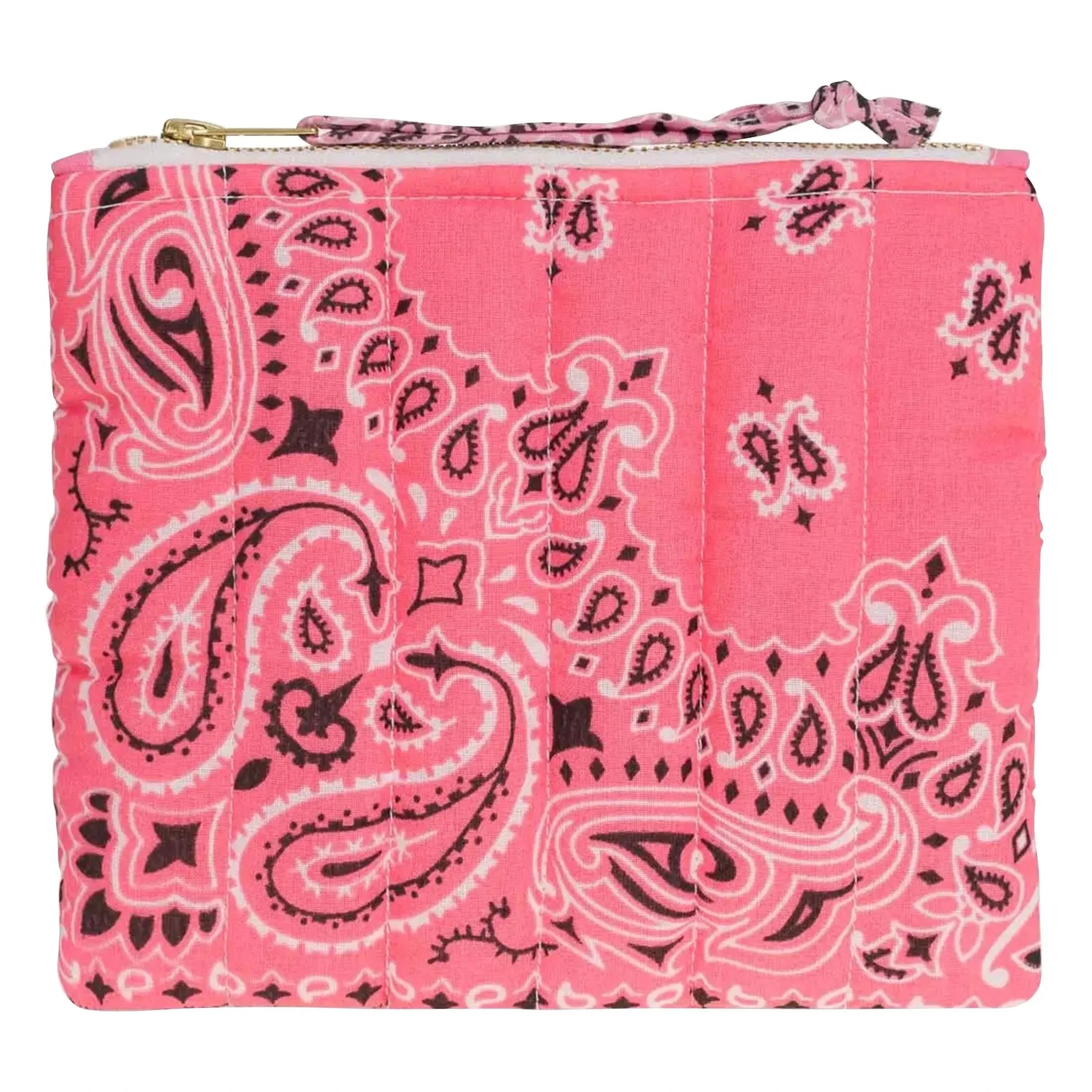 Call it by your name - Happy Face Quilted Zip Mini Wallet | Pink