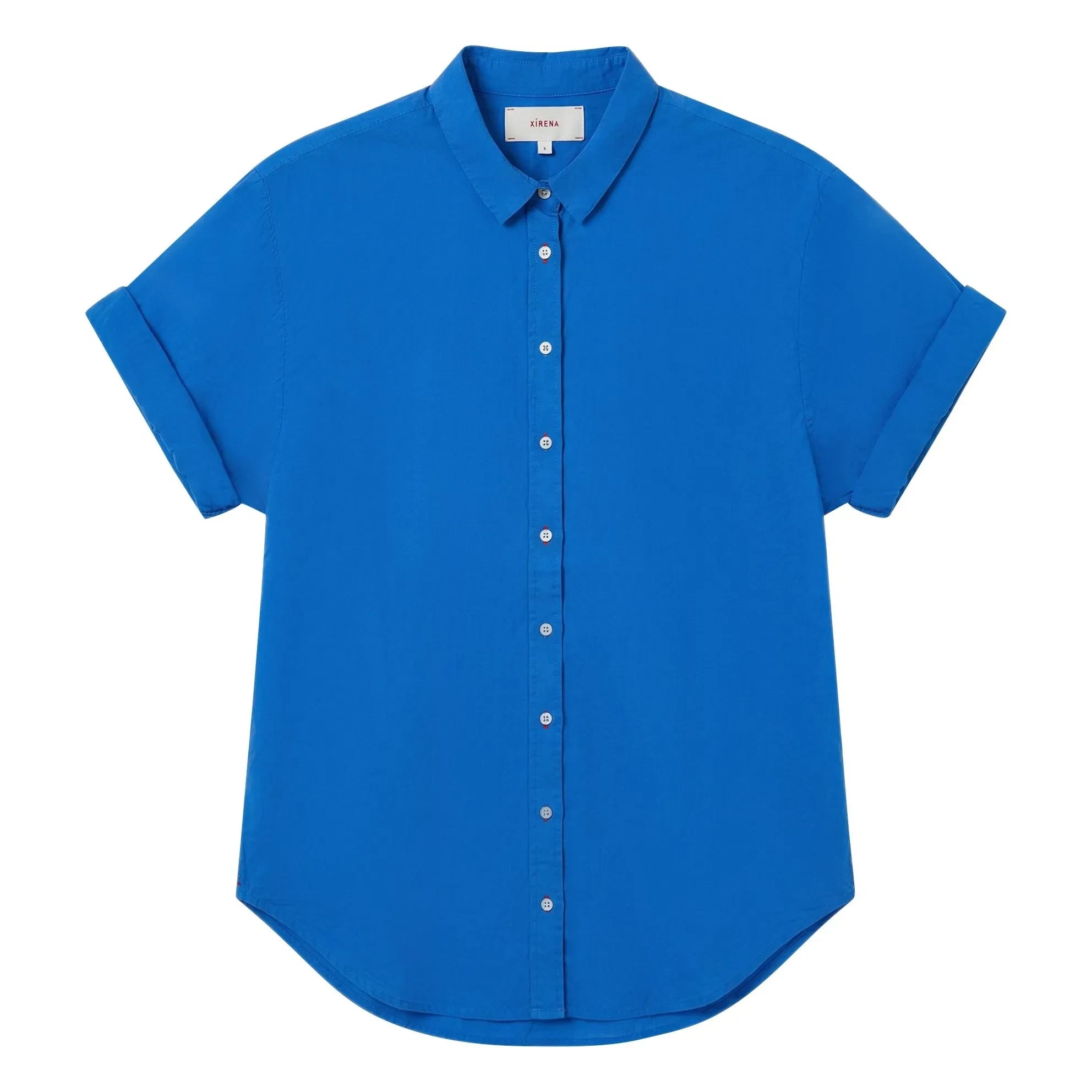 Xirena - Channing Cotton Blouse | Turquoise