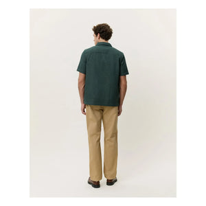 Les Deux - Chack Seersucker Shirt | Dark green