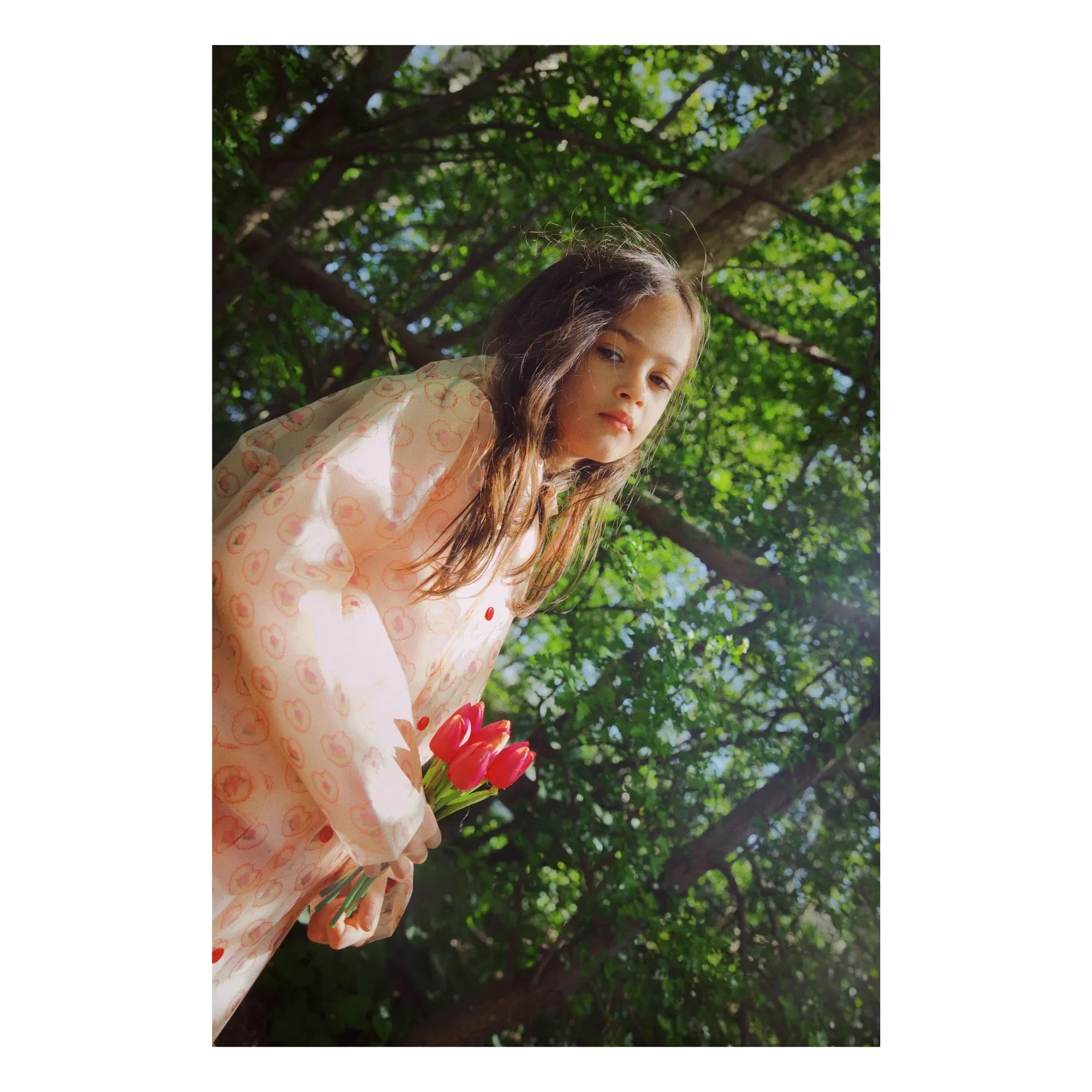 Flöss - Raincoat Iris Hearts | Pale Pink