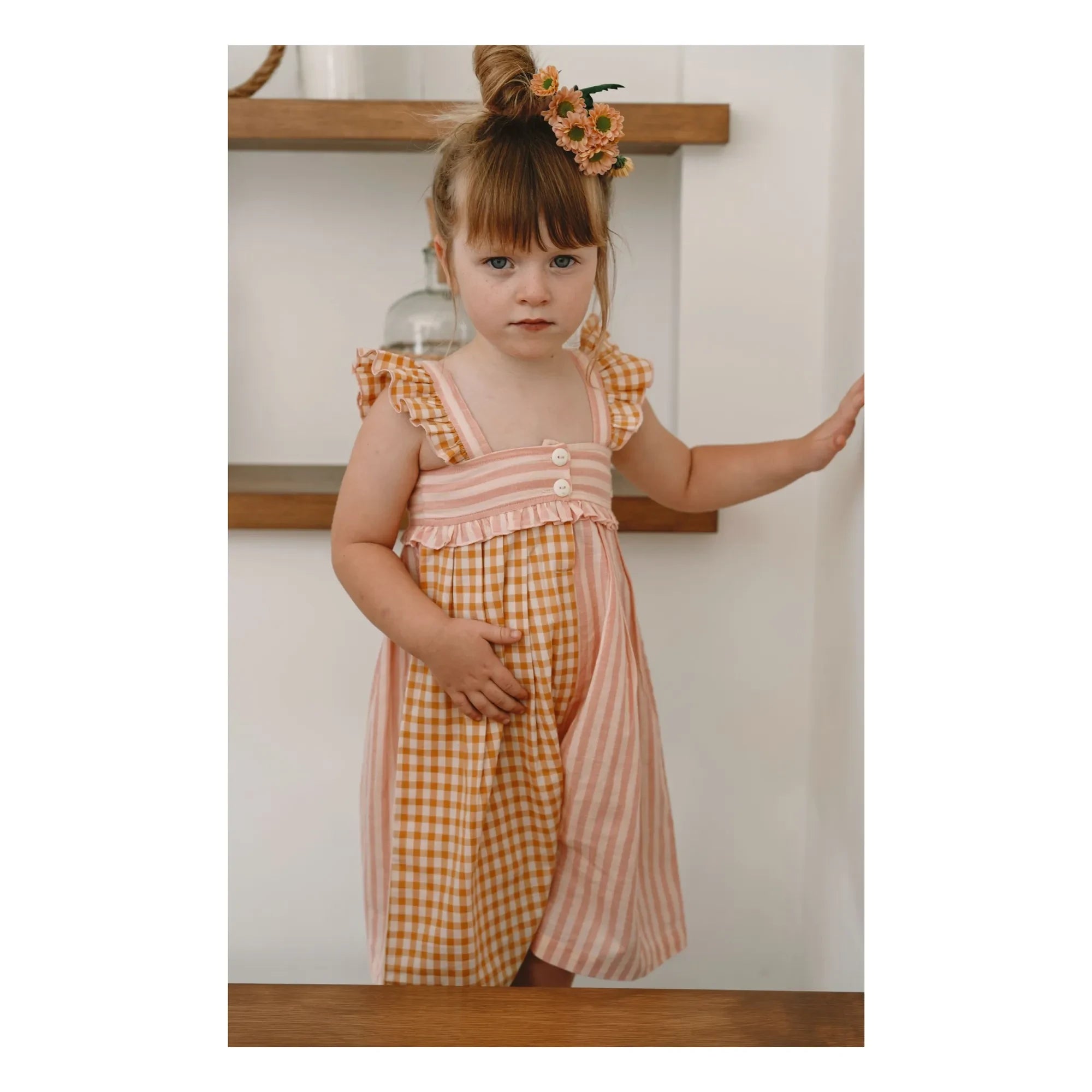 Lilinoa - Romy Patchwork Jumpsuit | Powder Pink