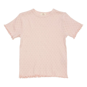 Copenhagen Colors - Pointelle T-Shirt | Light Pink