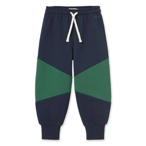 Tinycottons - Renk Bloklu Organik Pamuk Jogger Pantolon | Lacivert