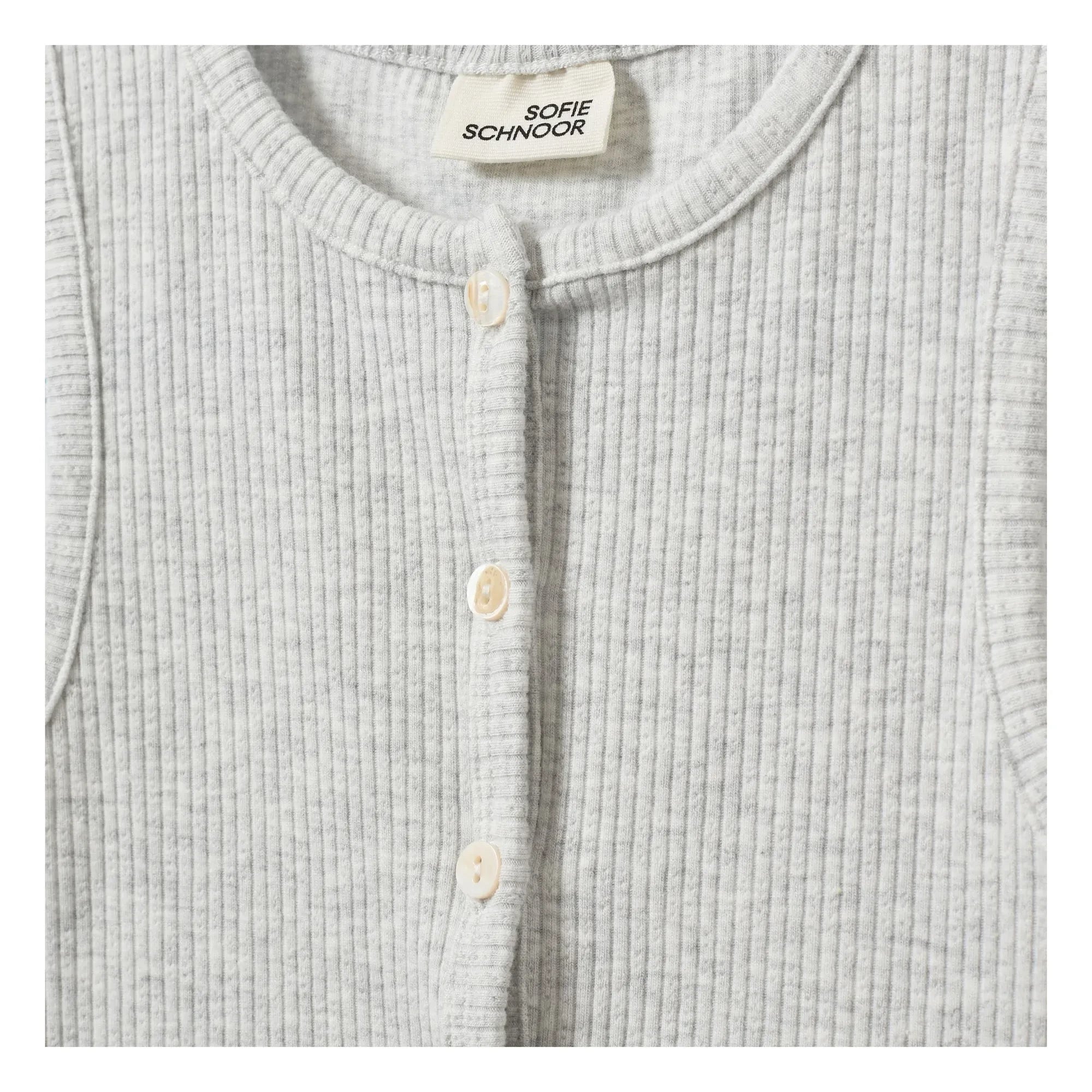Sofie Schnoor - Tamilia Cotelé Tank Top | Light Gray