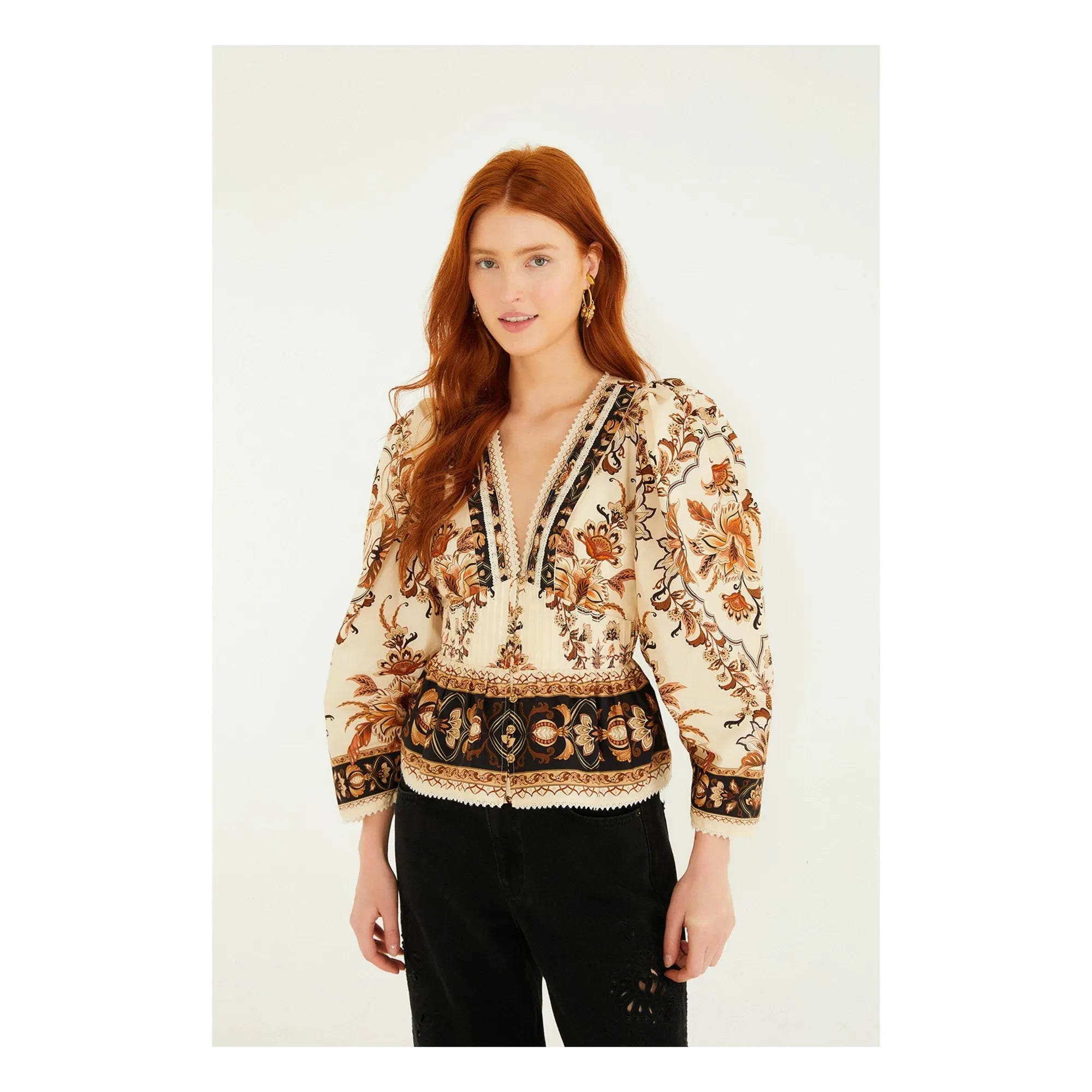 Farm Rio - Majestic Garden Blouse | Kum