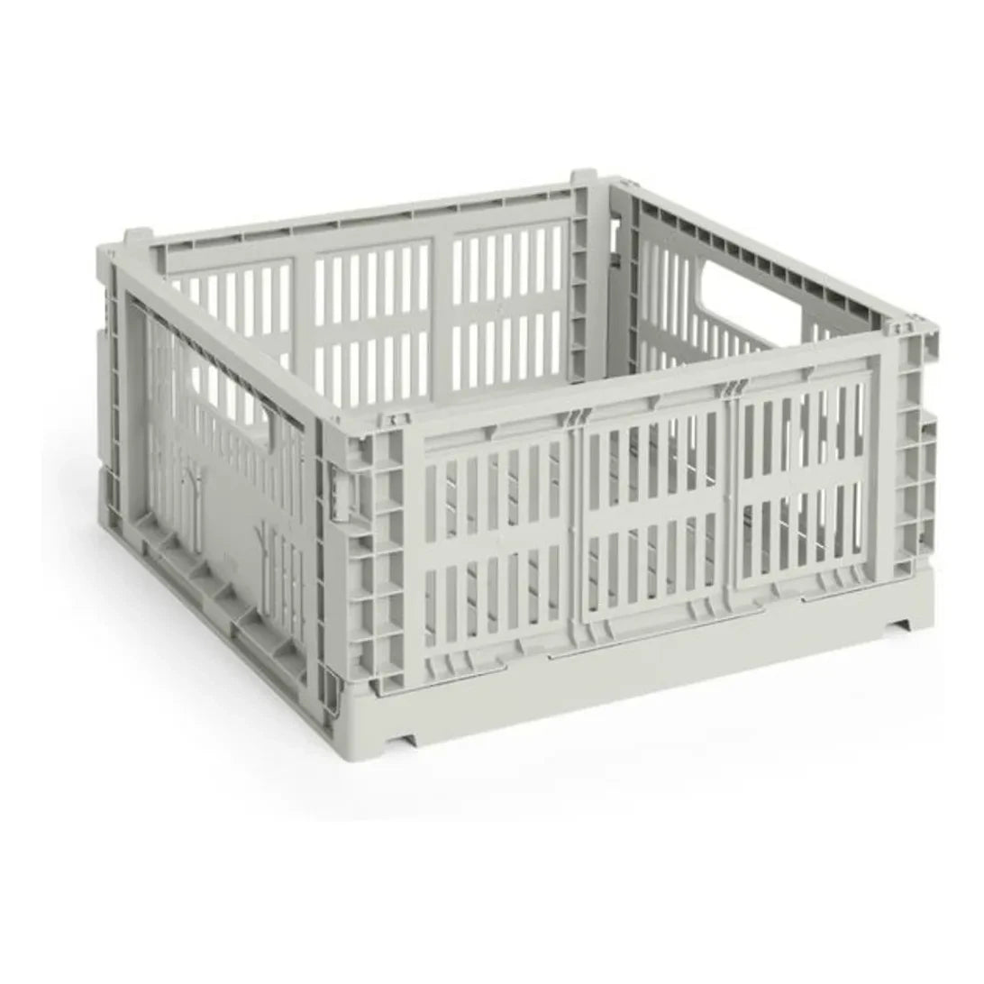 Hay - Crate Square Folding Basket | Gray