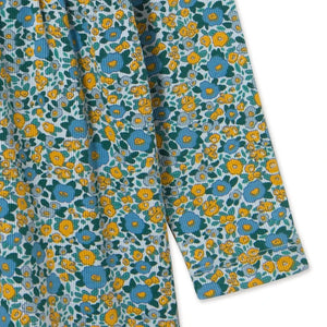 Tinycottons - Organic Cotton Corduroy Floral Dress | Blue