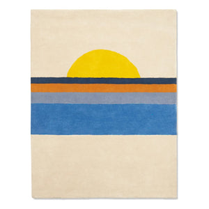 Bleuu-studio - Sunset rug | Blue
