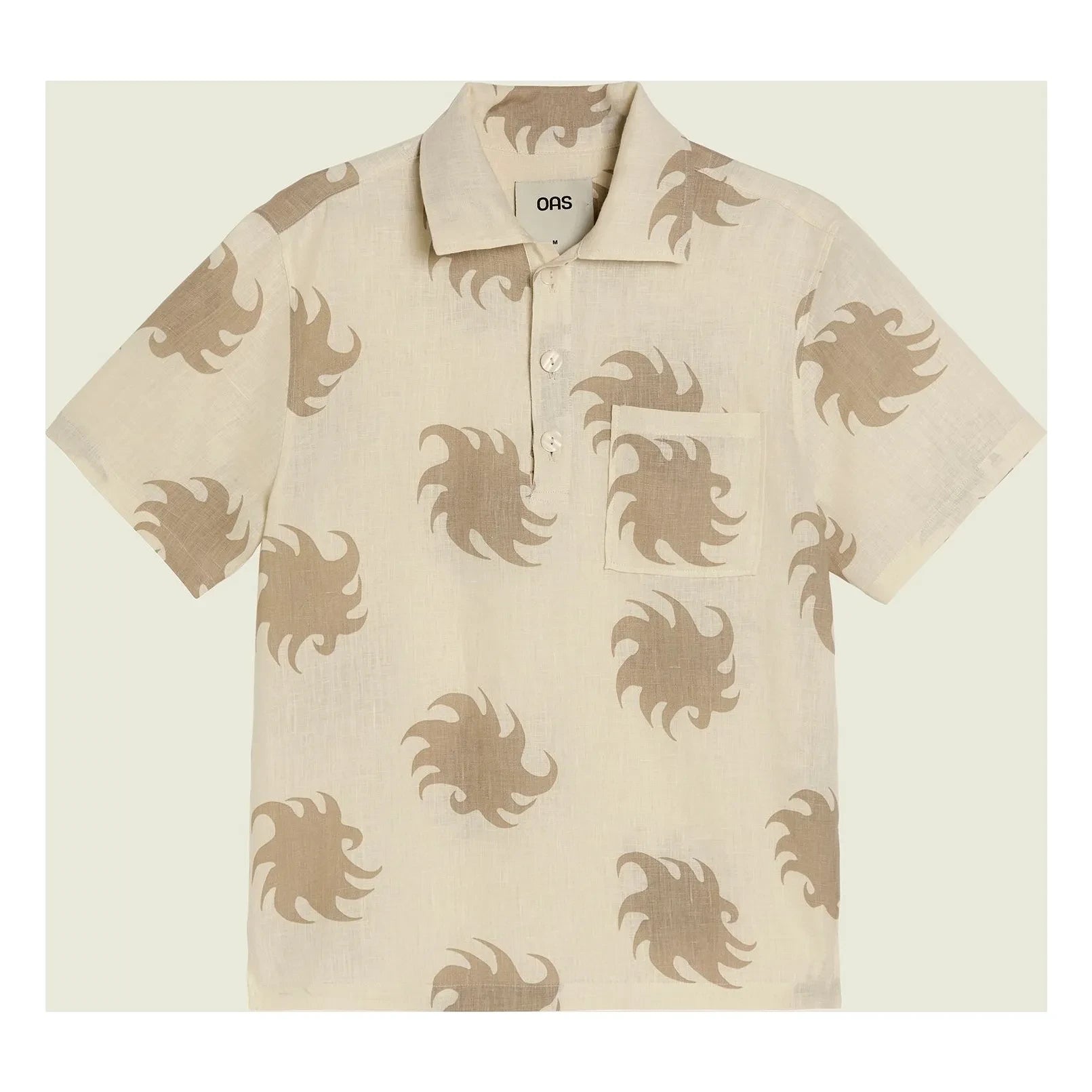 OAS - Hazel Ember Girona Linen Shirt | Beige