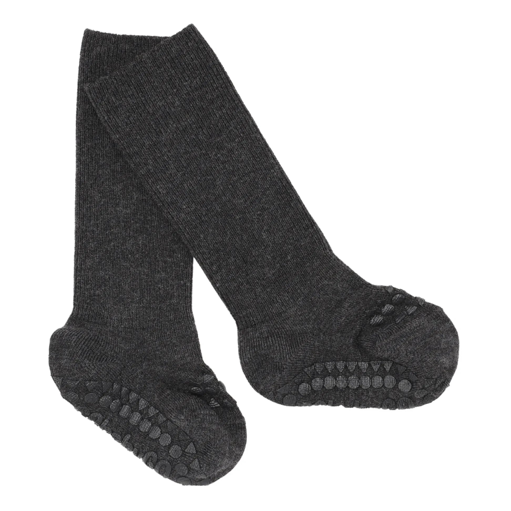 GOBABYGO - Non-Slip Bamboo Socks | Dark Gray