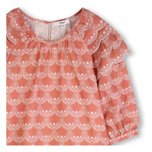 Chloé - Organic Cotton Ruffled Dress | Peach