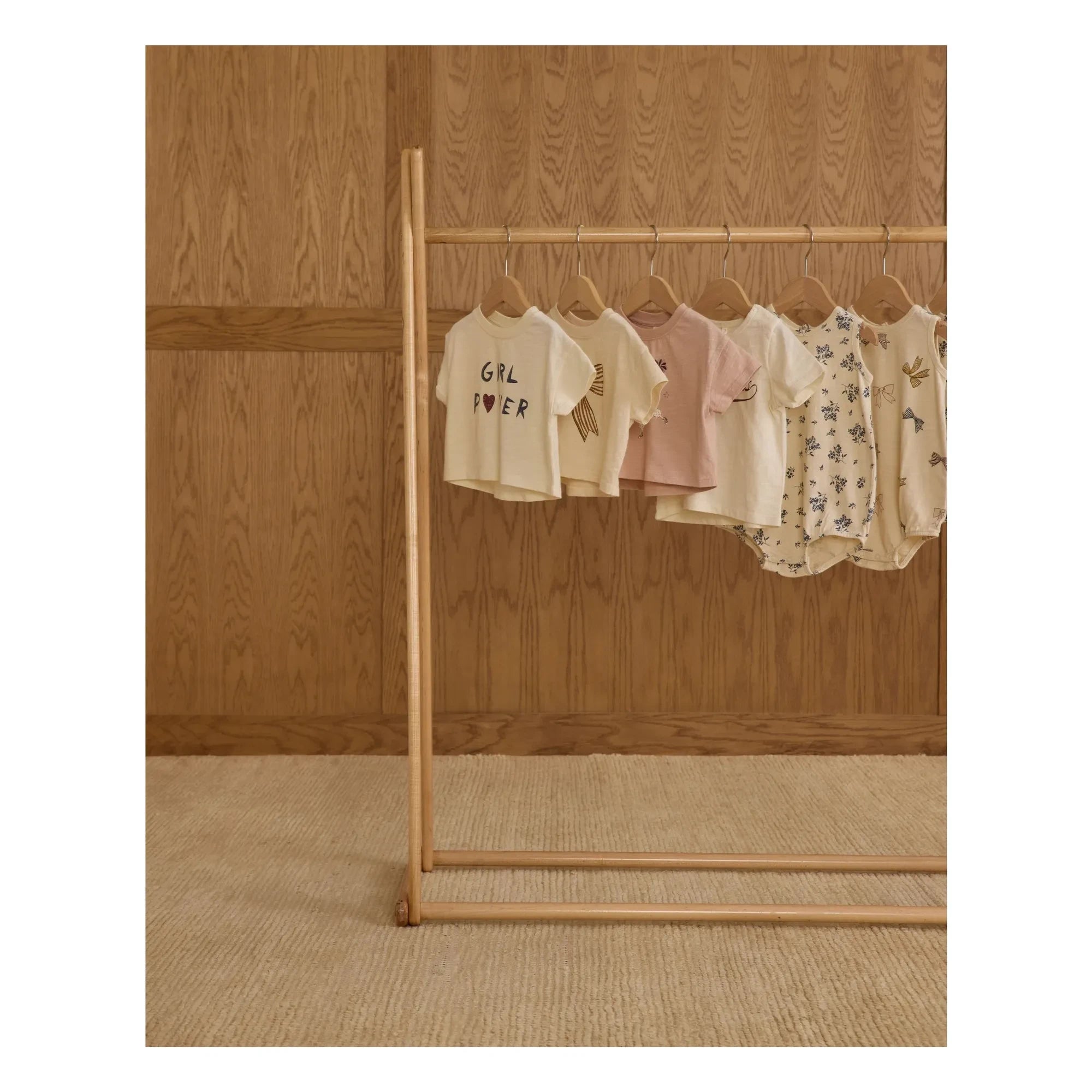 Rylee + Cru - Square Cut Ruffled T-Shirt | Ecru