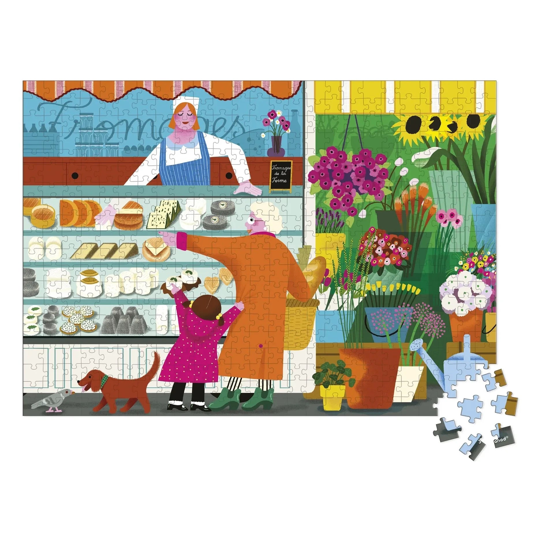Janod - Market Puzzle - 500 Pieces