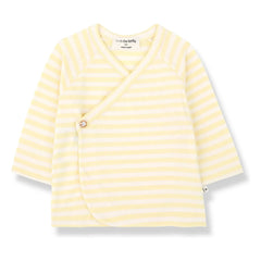 1+ in the Family - Striped Idara T-Shirt | Light Yellow