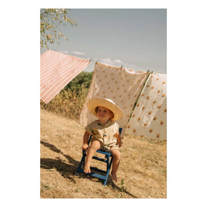 Studio Bohème - Bebecito Romper with Watermelon Organic Cotton | Sage