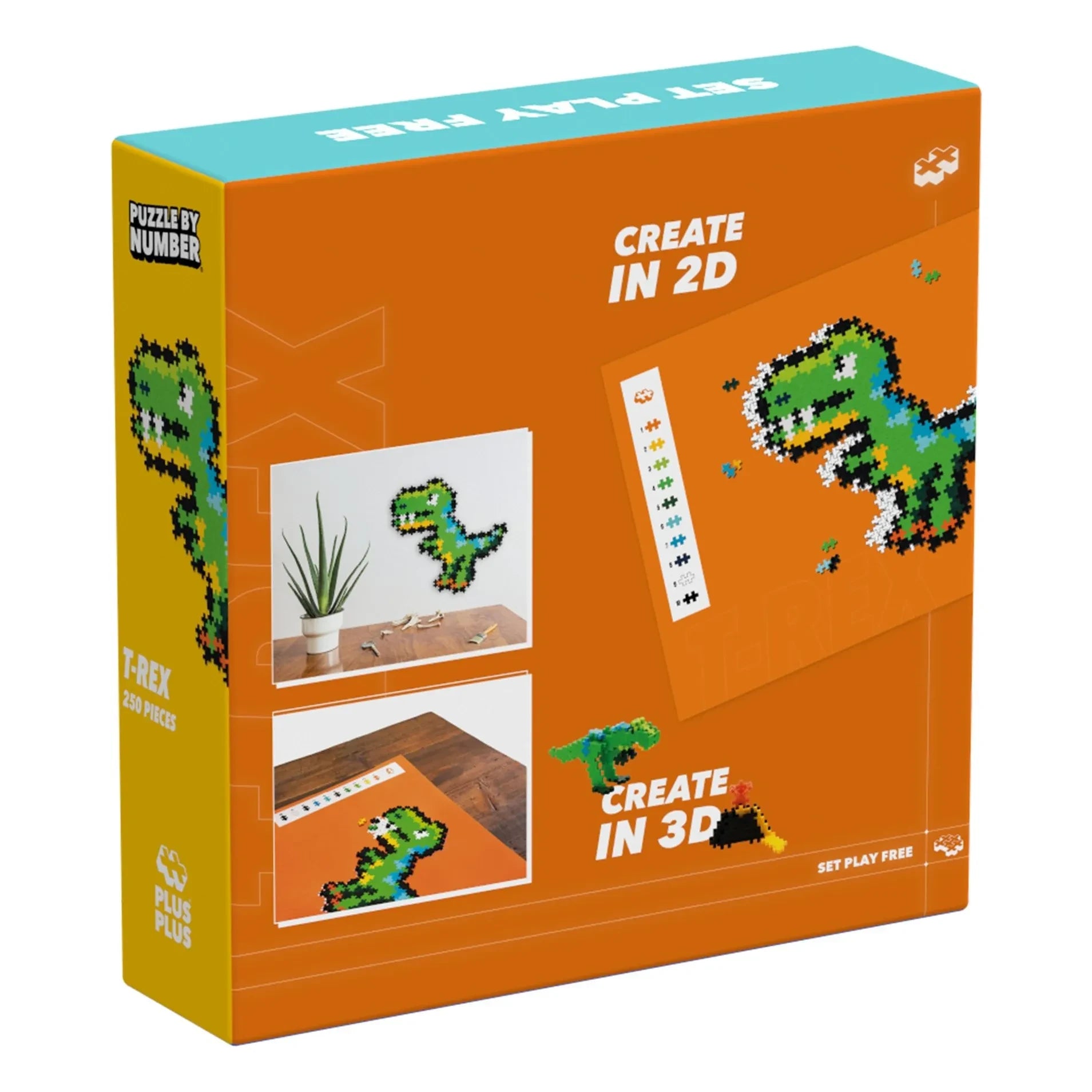 Plus-Plus - T-Rex puzzle - 250 pieces