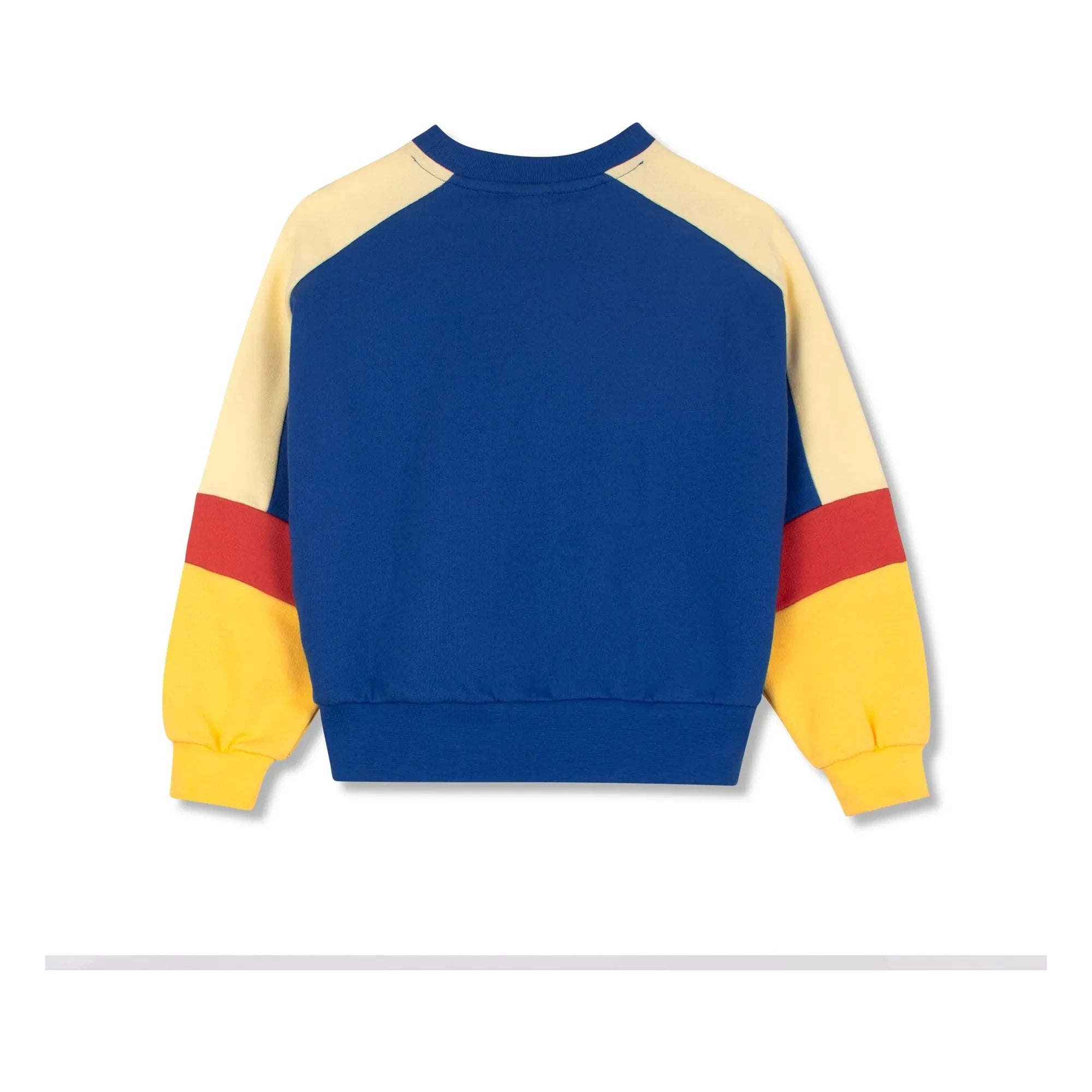 Wynken - Colour-blocked organic cotton sweatshirt | Dark Blue