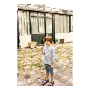 Louis Louise - Kurta Uncle Checkered | Blue