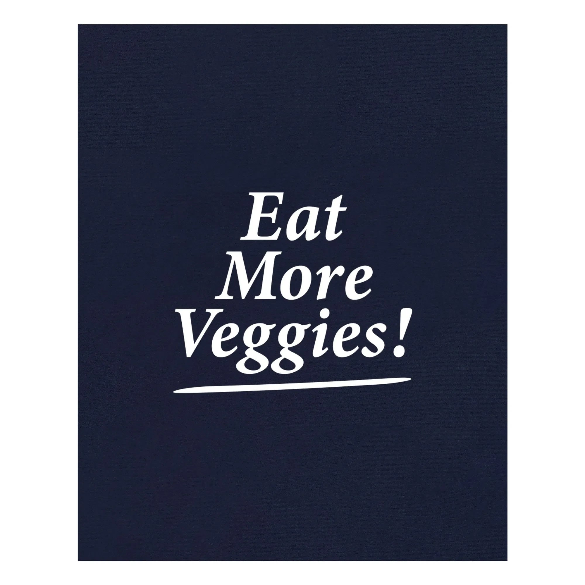 Sporty & Rich - Sweat Eat More Veggies | Navy Blue