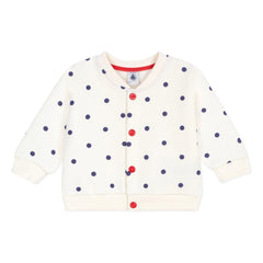 Petit Bateau - Quilted Dot Jacket | Ecru