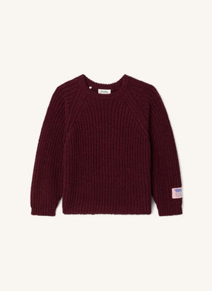 American Vintage - Cyrow Wool Knit Sweater | Burgundy