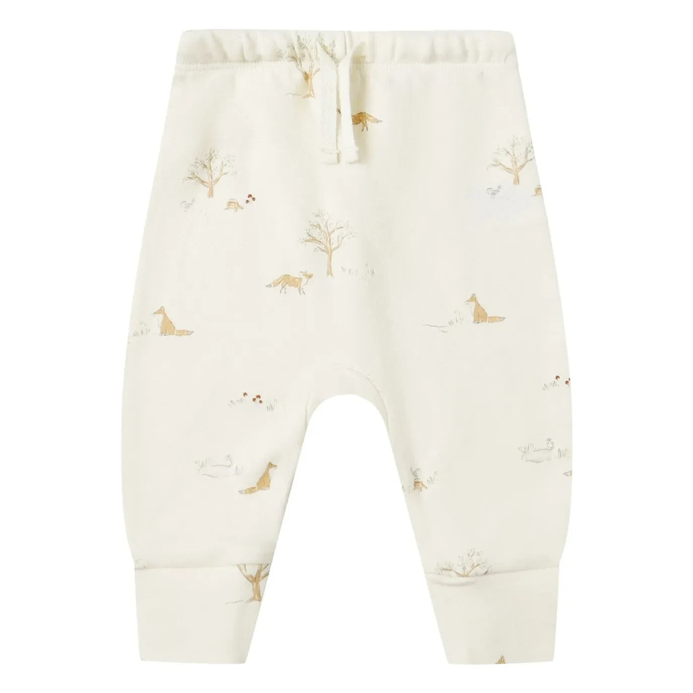 Quincy Mae - Organic Cotton Fox Pants | Ivory