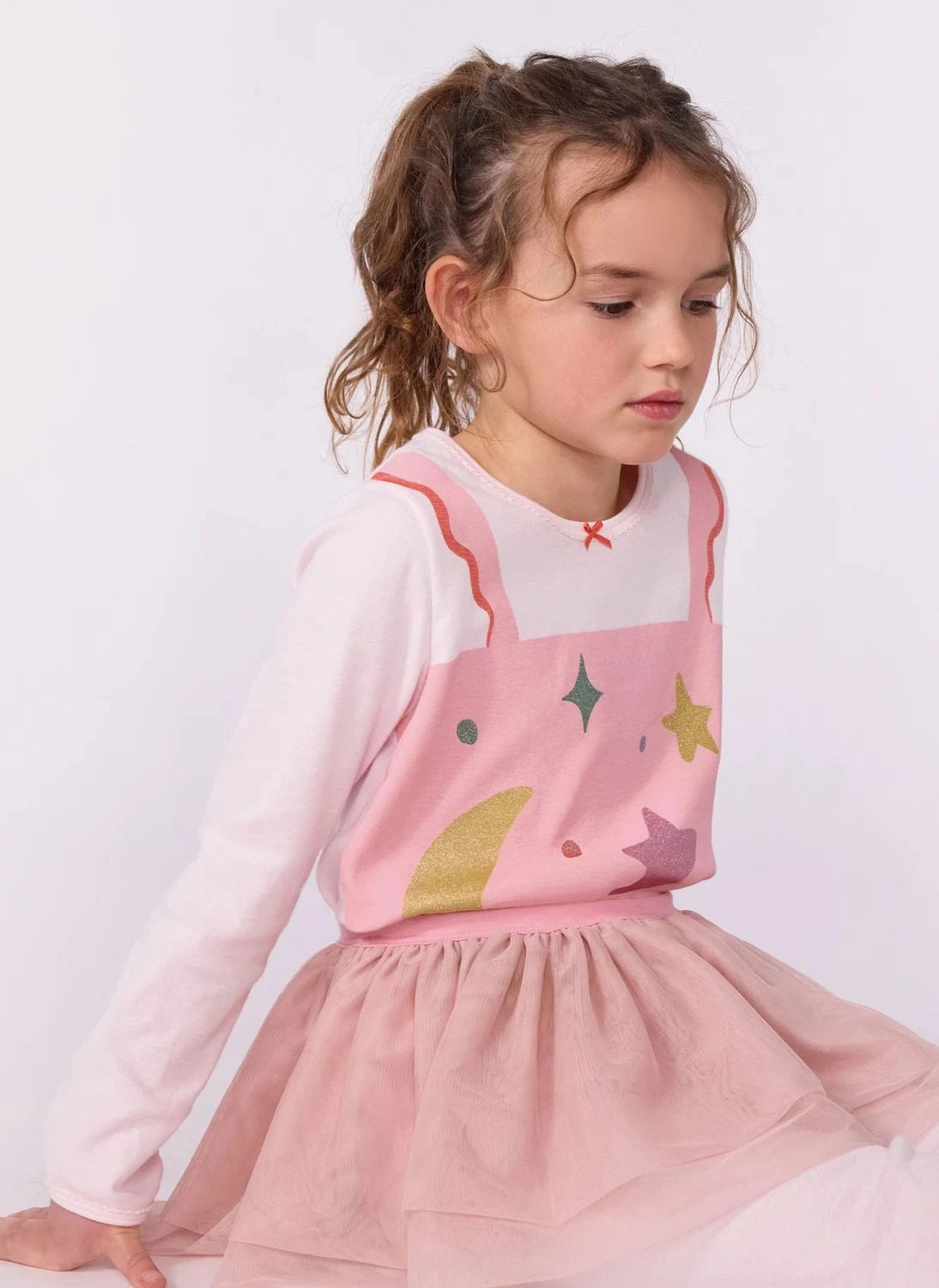 Petit Bateau - Tutu Dansçı Pijaması | Pembe