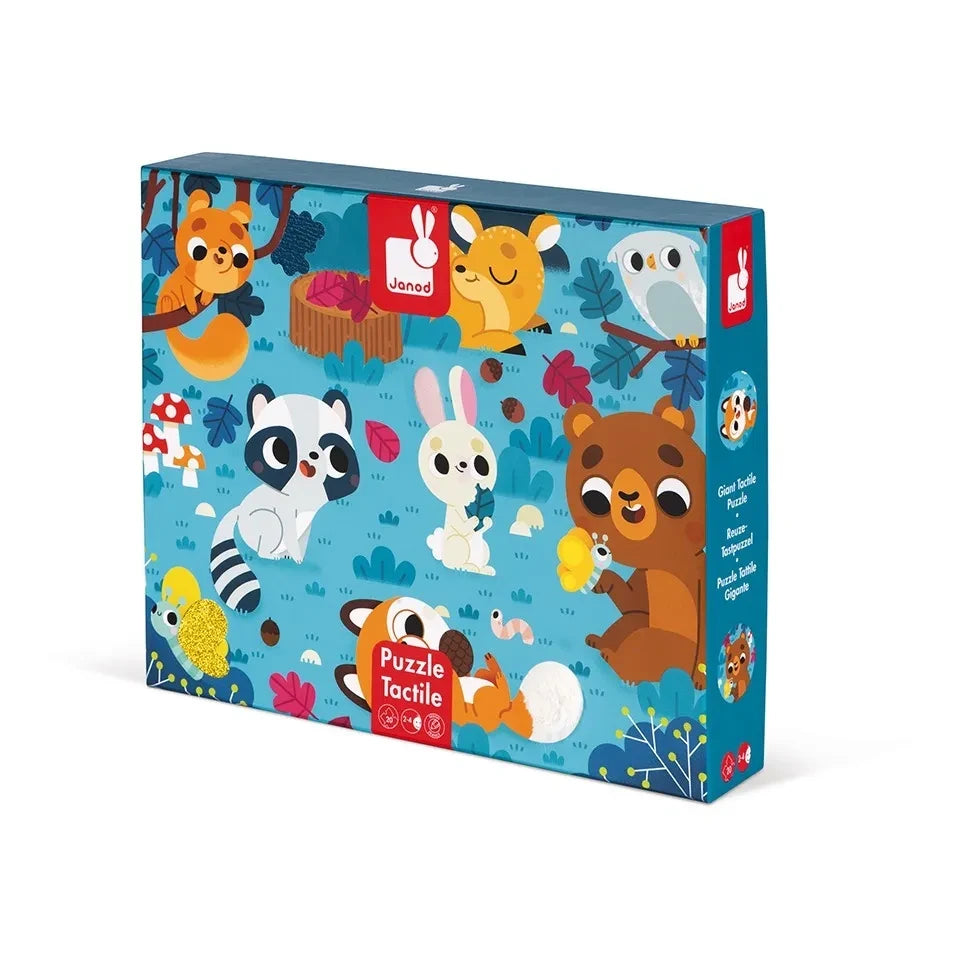 Janod - Forest Animals Sensory Puzzle, 20 Pieces