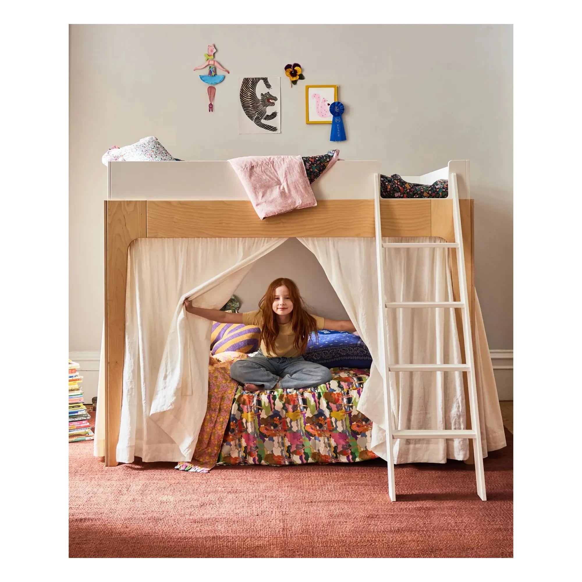 Oeuf NYC - Perch bed curtains | Ecru