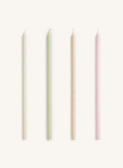 Hay - Slim Candles - Set of 4 | Pastel