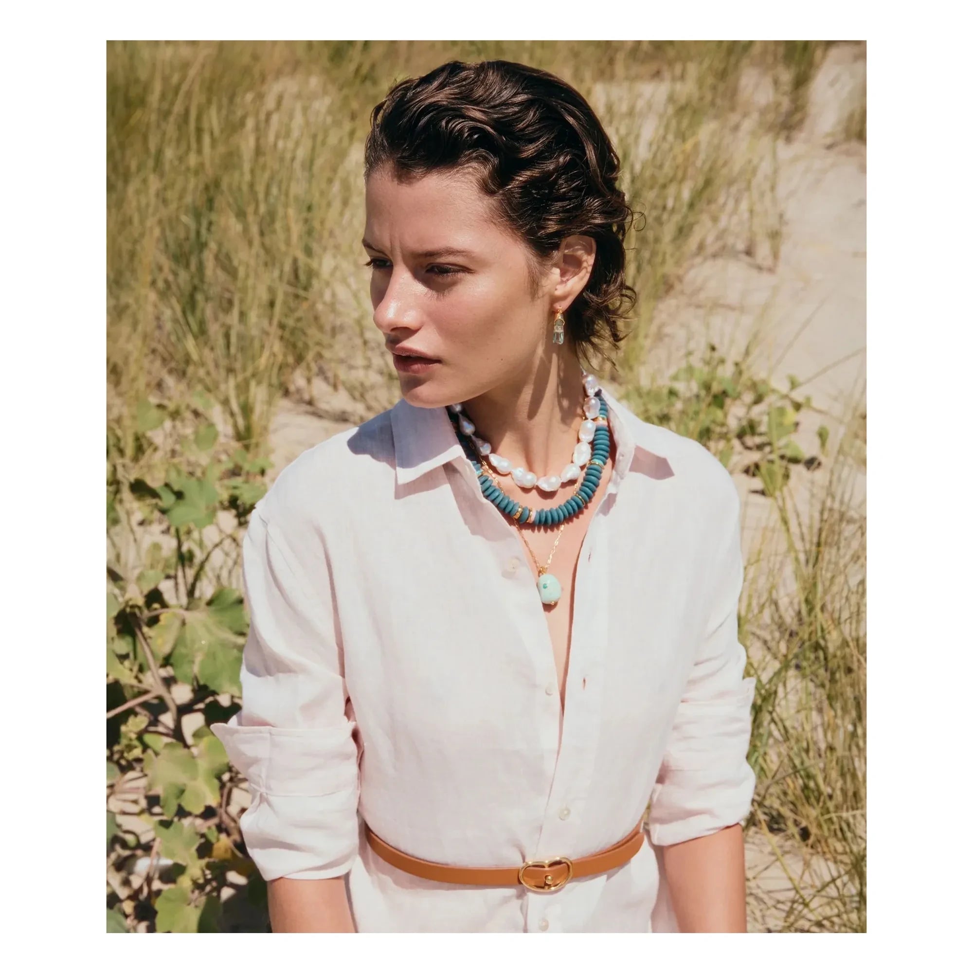 Lizzie Fortunato - Darya necklace | Blue