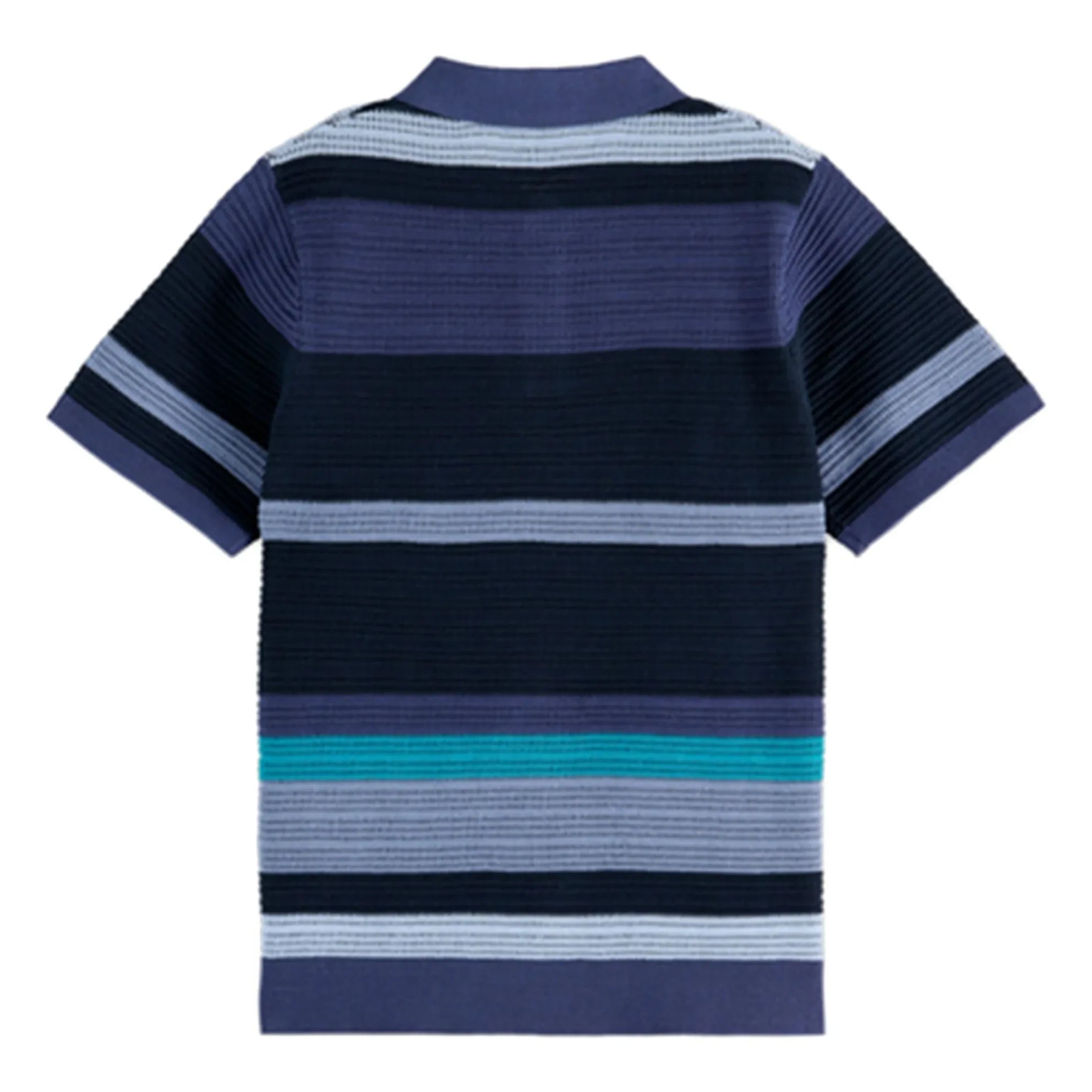 Scotch & Soda - Striped Knit Polo | Blue