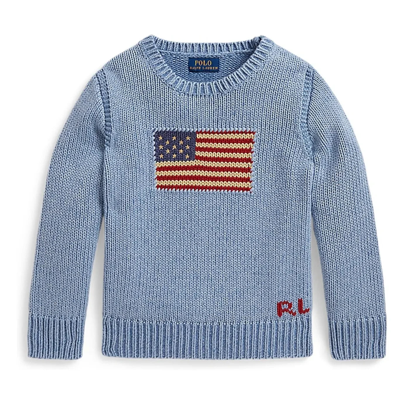 Ralph Lauren - American flag sweater | Light Blue