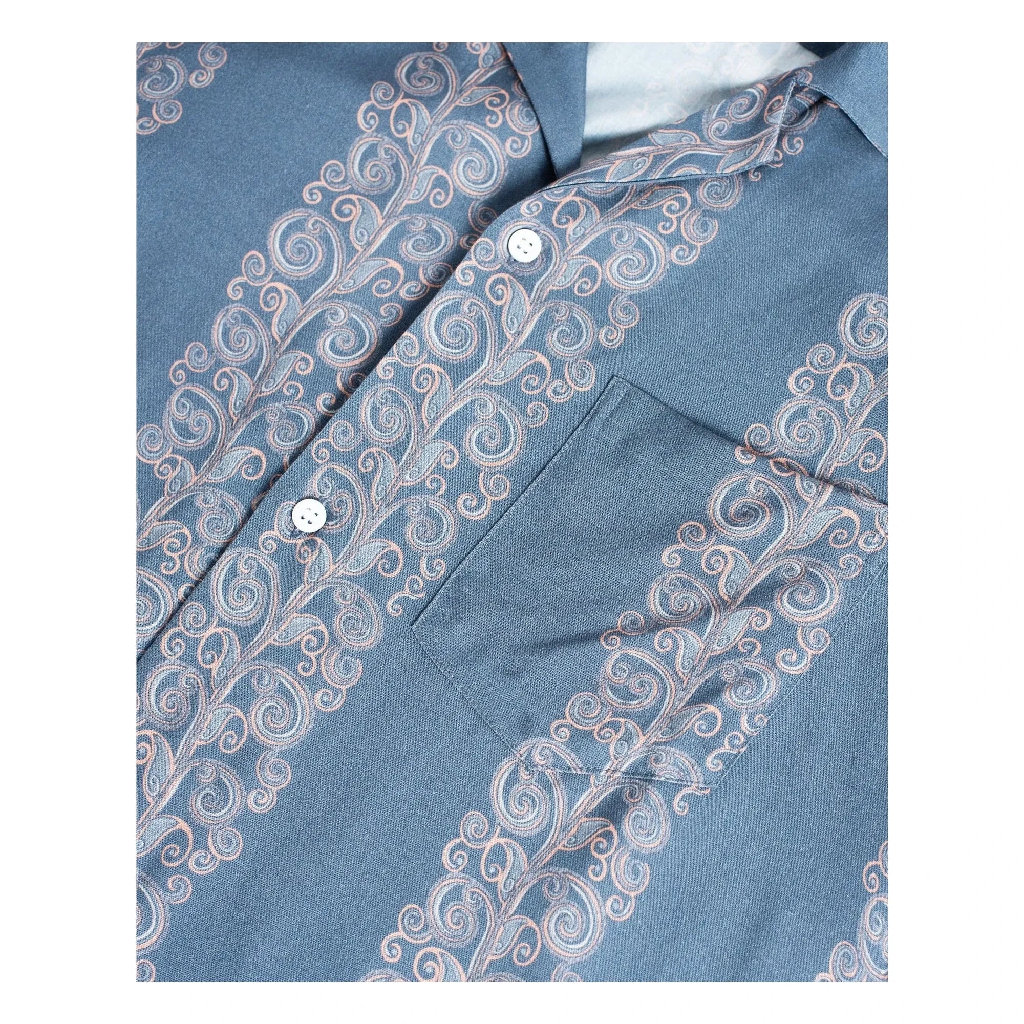 Bather - Coral Fiesta Shirt | Light Blue
