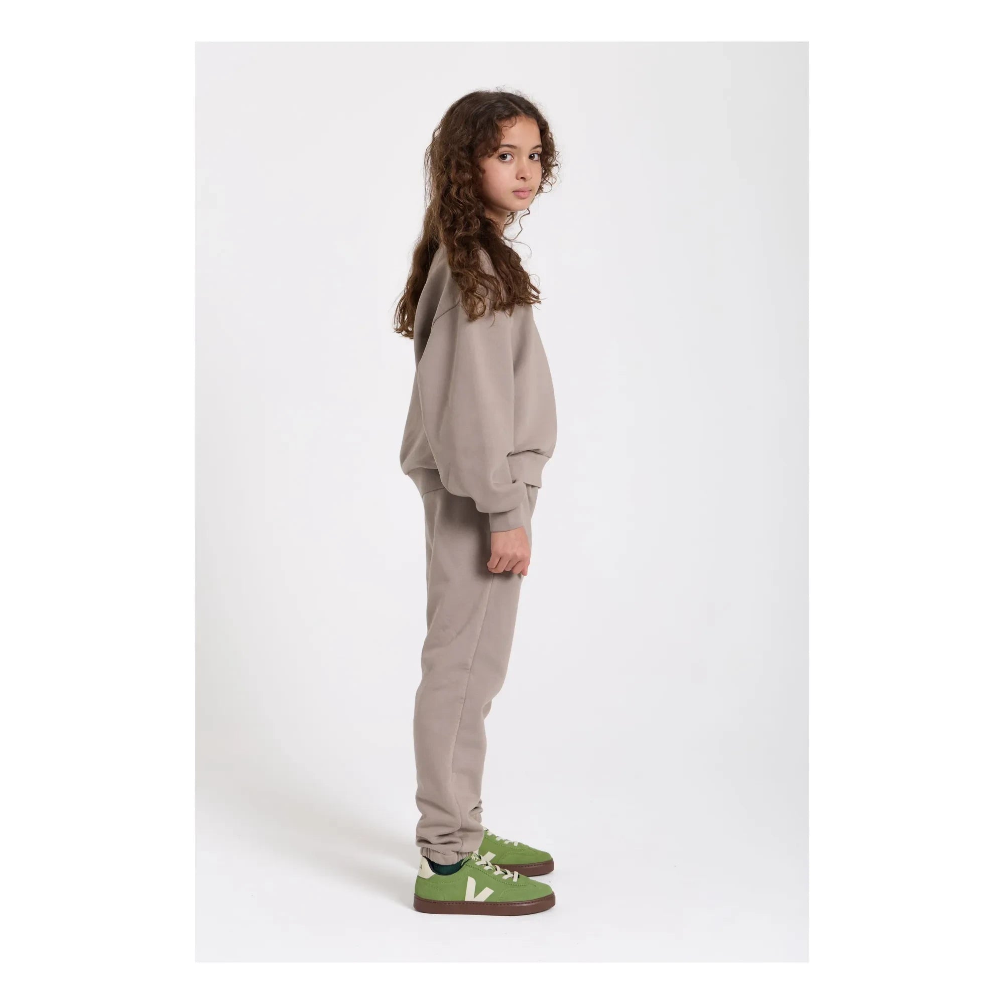 Smallable Kid - Maia organic cotton sweatshirt | Grey taupe