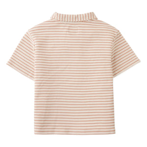 Gingersnaps - Polo Bruno Banana Striped Twill | Ecru