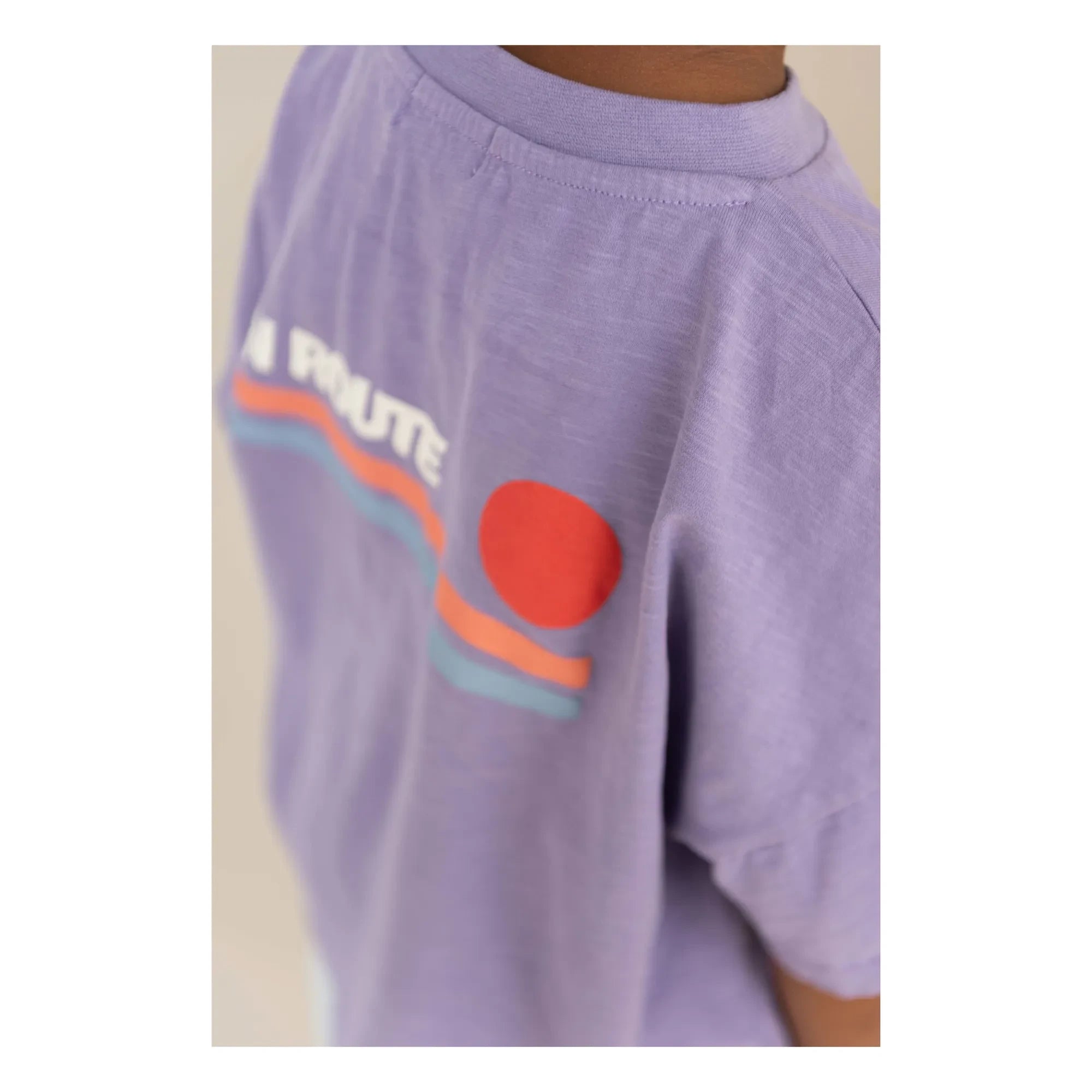 Jenest - Oversize T-shirt Ben En Route Organik pamuk | Mor