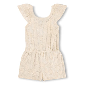 Molo - Avery Palm Romper | Ecru