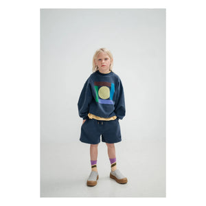 Repose AMS - Organic Cotton Drawstring Jogger Shorts | Night Blue