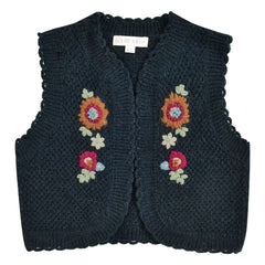 Louise Misha - Sylna Wool Cardigan | Navy Blue