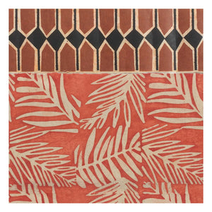 Le Monde Sauvage - Superfrise Vertebra Sienna - 9-leaf Set | Terracotta