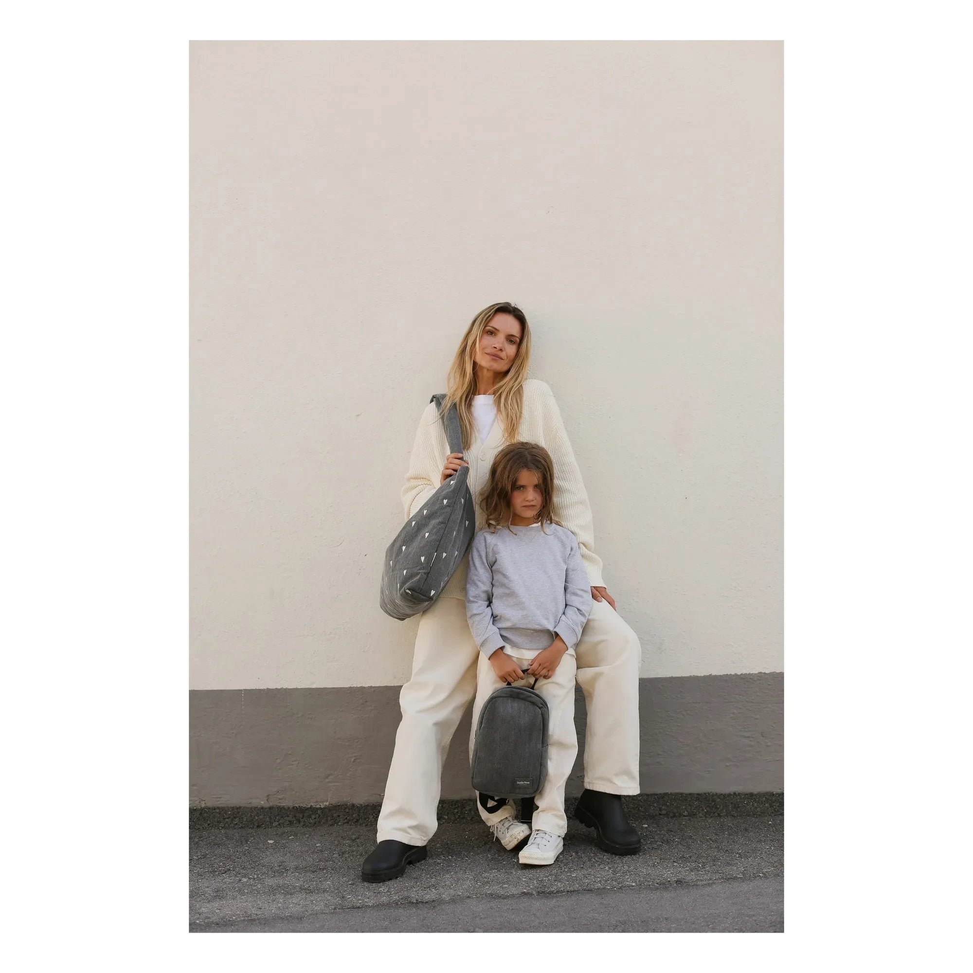 Studio Noos - Hearts Mom Bag | Gray
