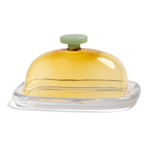&Klevering - Glass butter container Canteen | Yellow