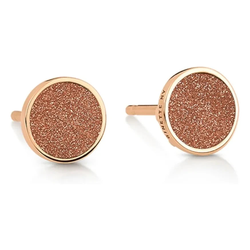 Ginette NY - Disc Ever Earrings | Gold Sandstone