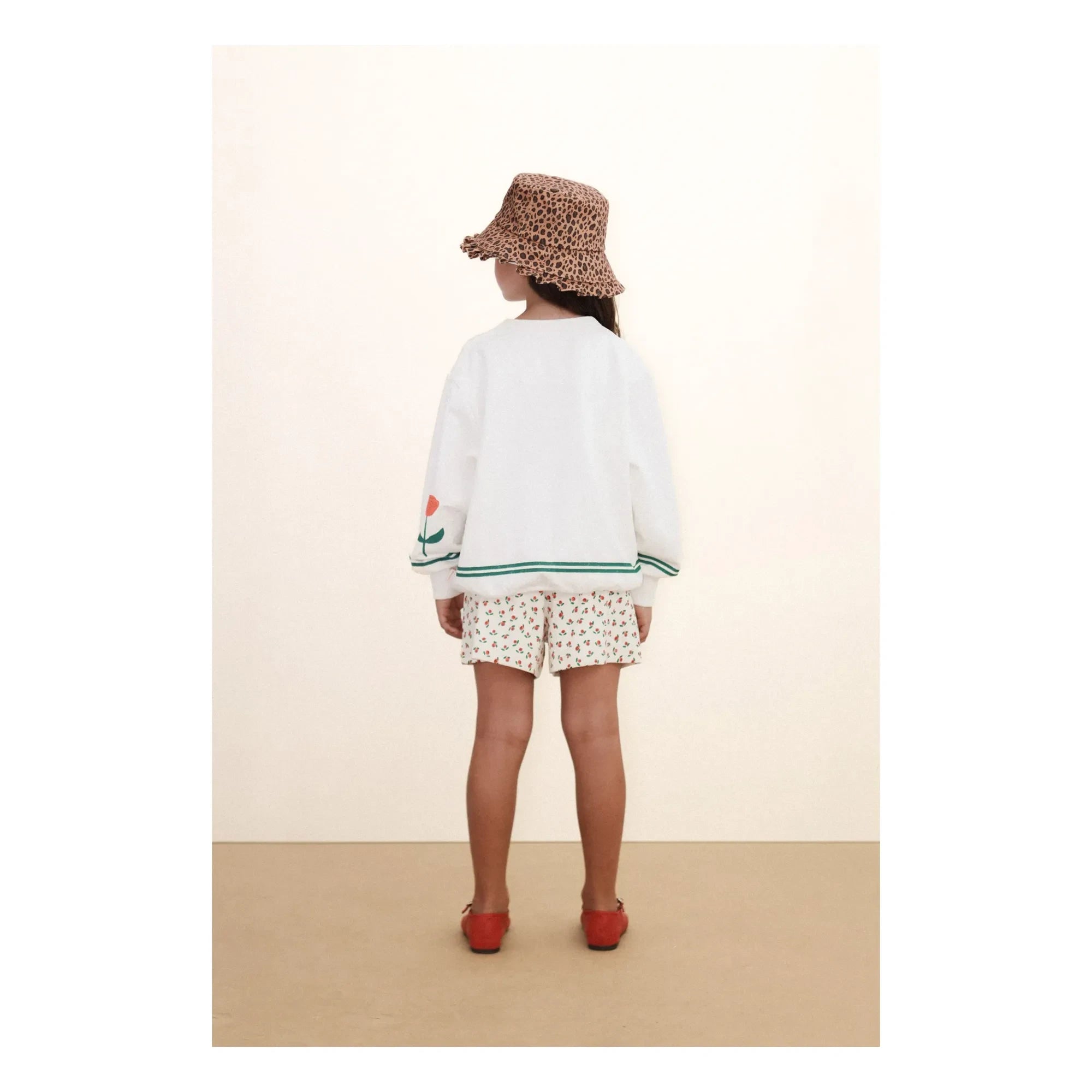 Tinycottons - Organic Cotton Flower Sweatshirt | White