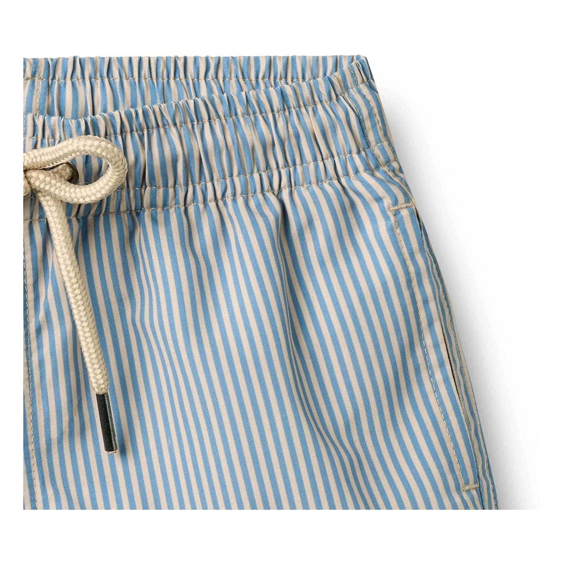 Wheat - Hansi Recycled Fiber Striped Swimsuit | Light Blue