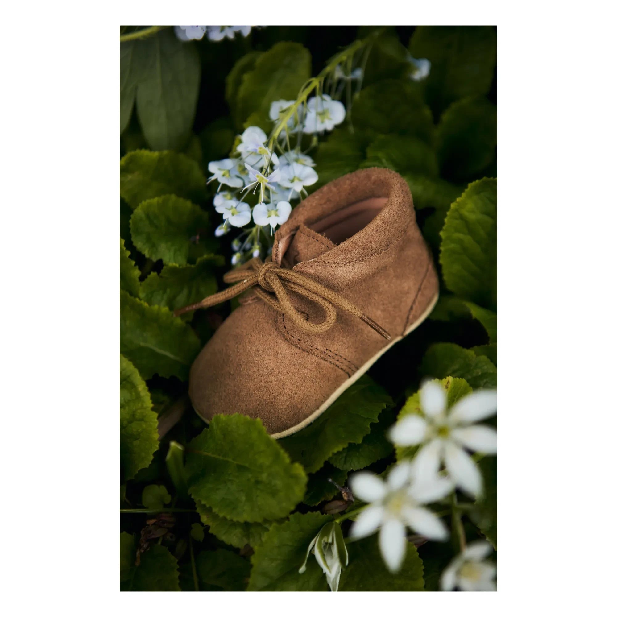 Petit Nord - Crib Suede Slippers | Brown