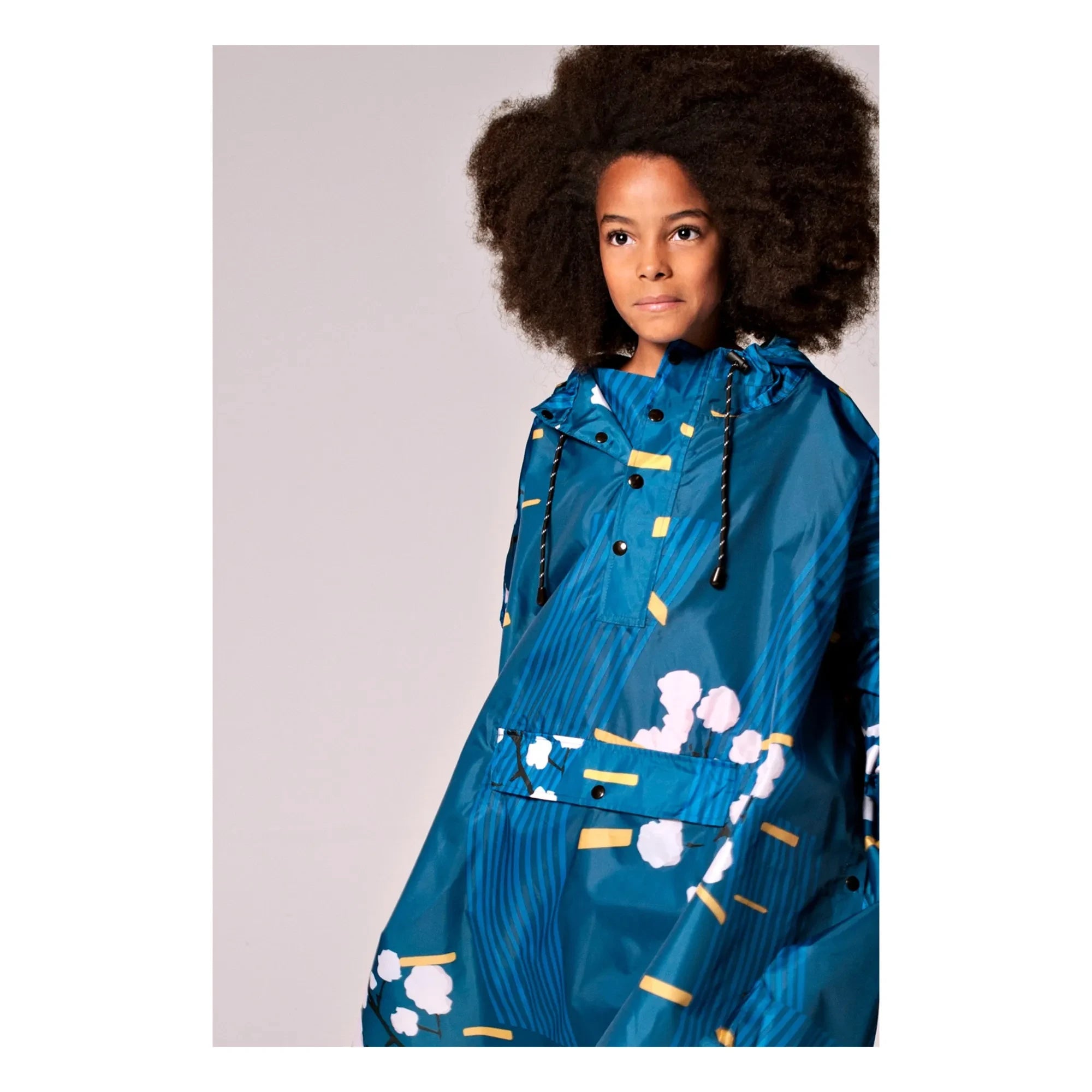 Rainkiss - Japanese Blossom Raincoat - Kids Collection | Blue